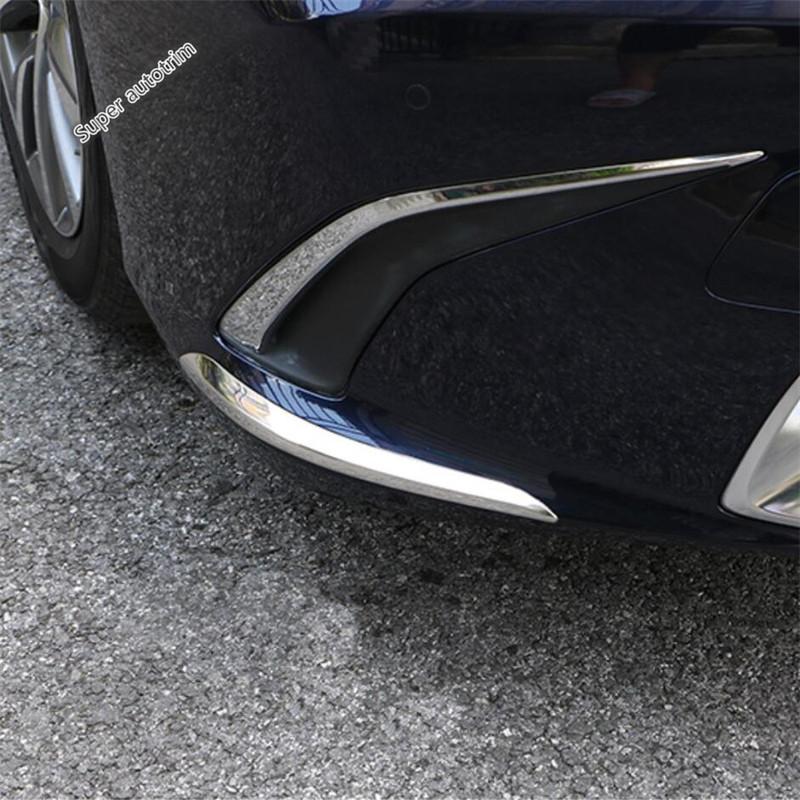Car Styling Front Bumper Corner Spilitter Strip Cover Decorative Trims Stainless Steel Fit For Lexus ES 2018 - 2025 Exterior
