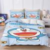 Cartoon Duvet Cover Home Blue Printed Pillowcase Set Adult Bedroom Children Comforter Bedding