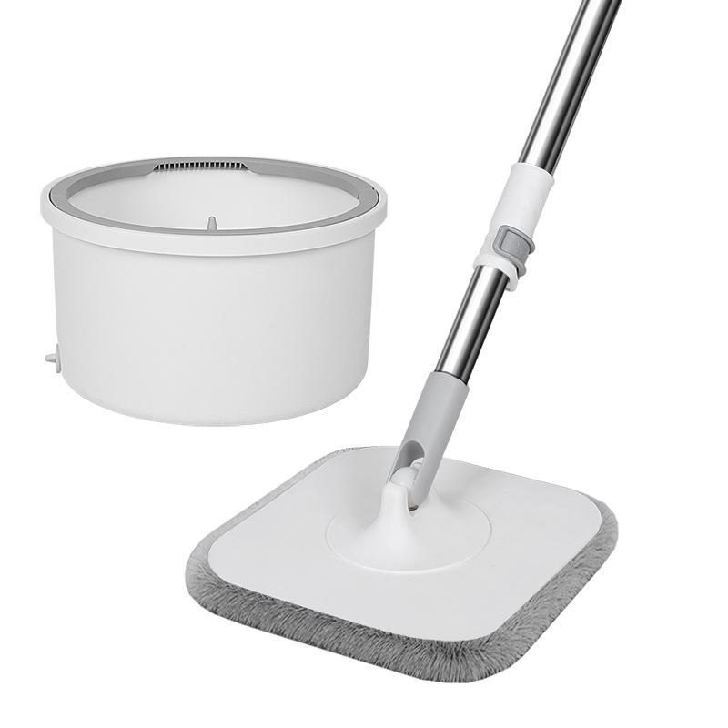Hands-Free Spin Mop & Bucket with Efficient Dirt Separation and Water Absorption