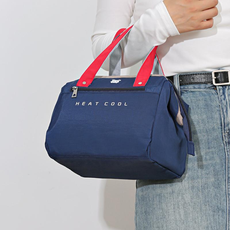 Large Lunch Bag Women Waterproof Concise Convenient Fresh Cooler Bags Thermal Lunch Food Box Portable Picnic Travel Bag