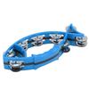 Metal+Plastic Hand Tambourine Blue/Red Musical Rhythm Instrument  Party Music