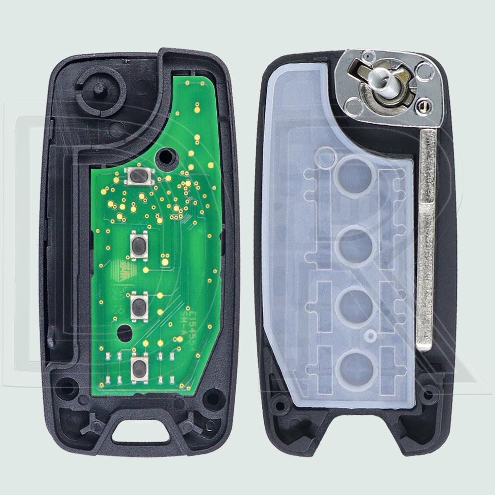 DR OEM 4A Or MQB48 Chip 433MHz SIP22 Blade Flip Car Remote Control Key Fob For Jeep Wrangler Renegade Fiat Dodge 500X