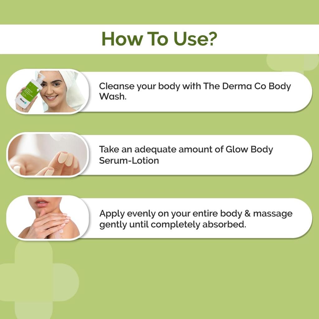 The Derma Co 1% Kojic Acid Daily Glow Body Serum Lotion 250 ml Pack of 1 For Radiant Skin