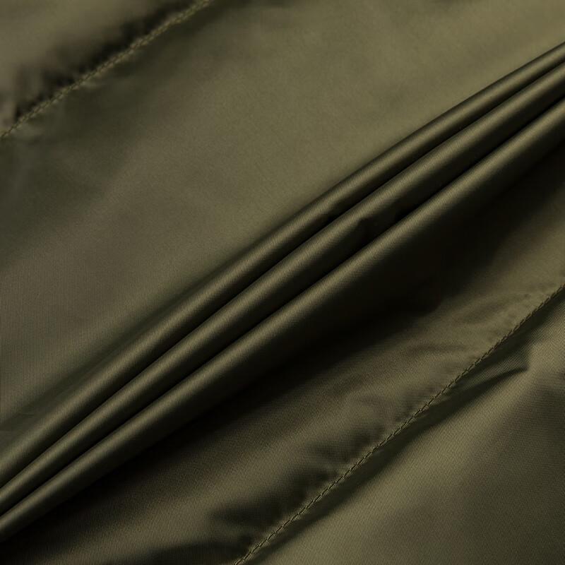 Vans Solid Color Stand Collar Cuffed Pocket Puffer Jacket Army Green Unisex VN000P32KCZ