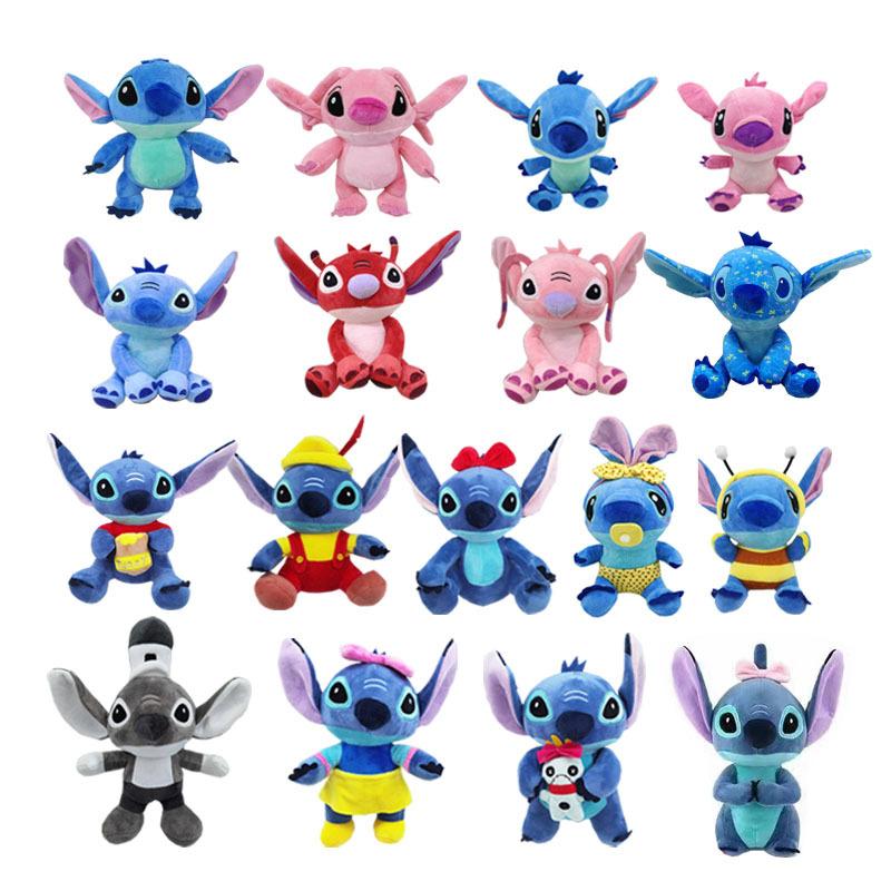 25cm Disney Plysjleke Stitch Originale Animefigurer Disney Lilo & Stitch Søte Kosedyr Filmperiferi Myke Ornamenter Gave