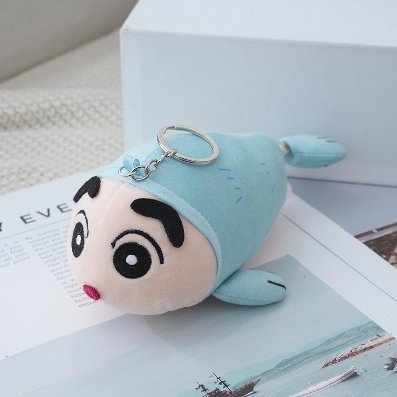 

Pp Cute Cotton Crayon Shinchan Keychain Soft Plush Toy For Bags And Cars синій
