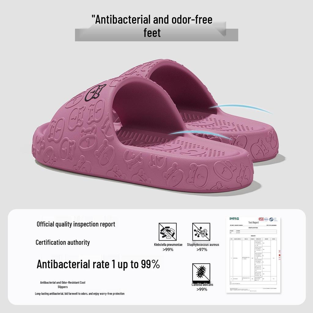 EVA Slippers: Women's Summer Couple Indoor, Thick Sole, Non-Slip, Cool, Men’s Plus Size 'Stepping On Clouds' Comfort