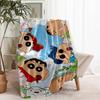 Crayon Shin Print Blanket - Soft & Comfortable, for Bedroom, Travel, Sofa, Home Decoration - Birthday Christmas Gift for Friend