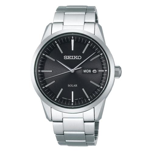 Seiko Watch Men's Seiko Selection Spirit Smart Solar Watch with Sapphire Crystal, Anti-Magnetic, and Easy Adjustable Band (SBPX063)