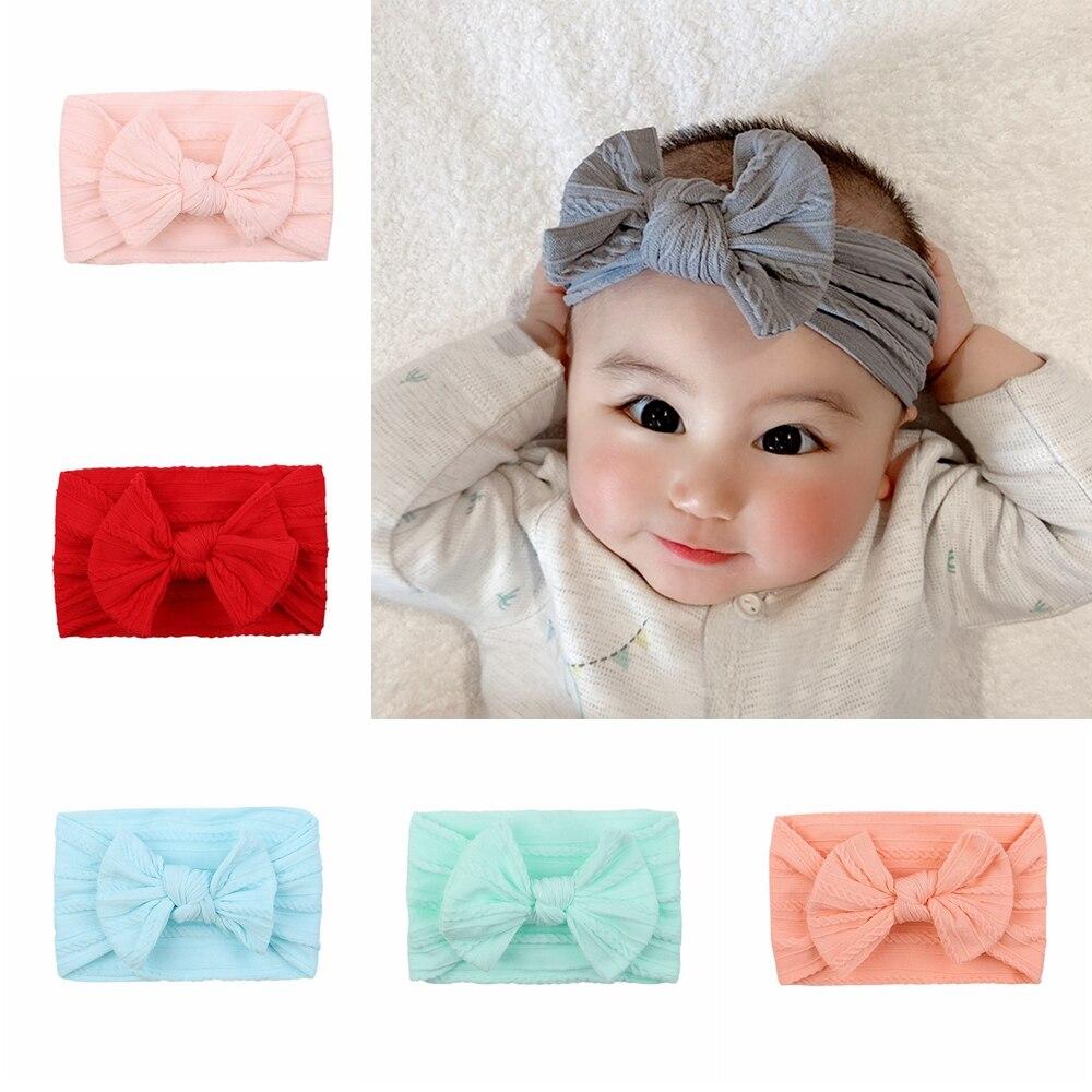 Baby Girl Cute Headband Sweet Candy Colored Hair Accessories Bow Knot Wrap Baby Headband Baby Girl Cute Headband Sweet Candy Colored Hair Accessories Bow Knot Wrap Baby Headband