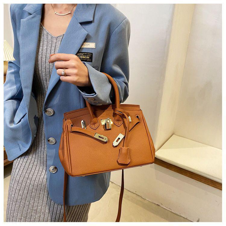 2021 Trendy Korean Style Women's Luxury Textured Crossbody and Shoulder Bag, Versatile Fashion Handbag