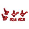 RC Steering Group Assembly Set Aluminum Alloy RC Car Steering Assembly Kit for Traxxas Latrax Teton 1 18 Red