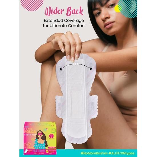 PINQ POLKA Perioden-Kombipaket – Bio-Baumwolle, superweiches Tragegefühl, ultradünne Damenbinden I 8 XXL (Starker Fluss) 7 XL (Nacht) 5 Regulär (Tag) 5 Slipeinlage