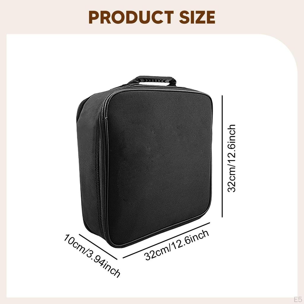 Taška na nabíjecí kabel pro elektromobil, černá, organizér pro příslušenství k elektromobilu do auta