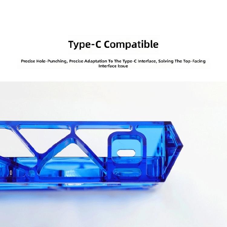 1PC Ventilated GH60 Keyboards Shell Case Durability Build Modern Tool Less Setups Improved Air Circulation