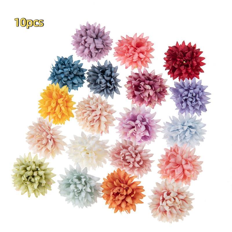 

10/20Pcs 4Cm Silk Carnation Artificial Flowers Scrapbook Bridal Accessories Diy Wedding Rose Arch Festival Home Room Decor 10PCS