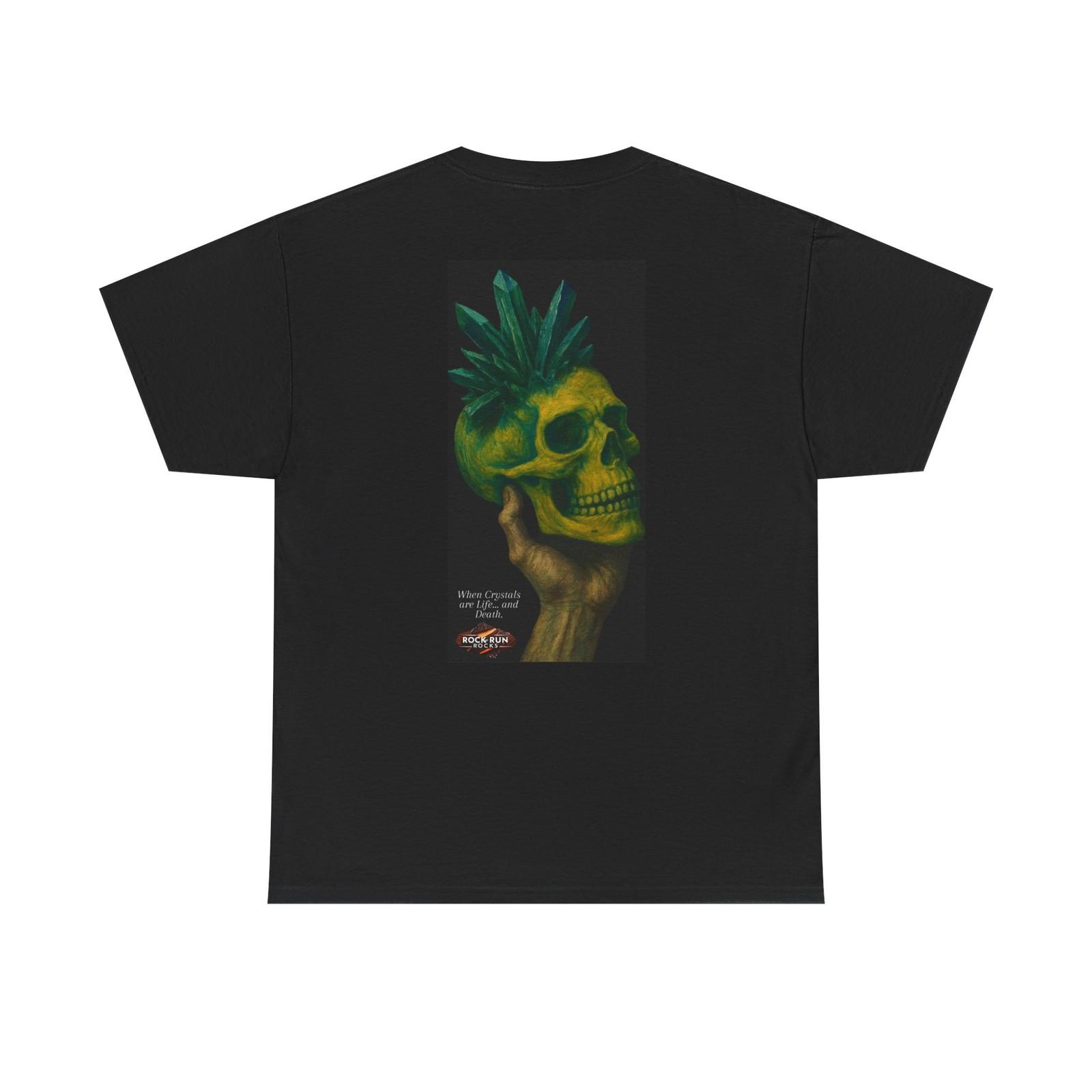 Crystal Skull Unisex Heavy Cotton Tee, Graphic T-Shirt, Art Tee S