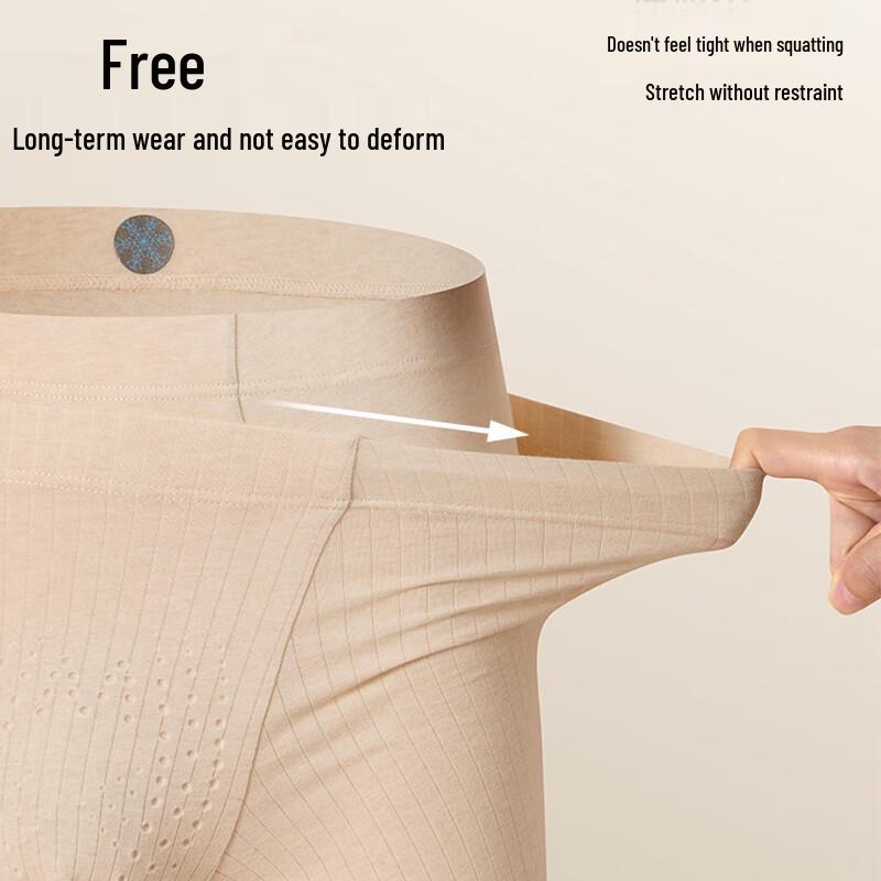 Men's Pure Cotton Antibacterial Boxer Briefs