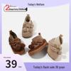 2025 Winter Toddler Girl Plush Velvet Bowknot Shoes - Soft Sole, Cute Korean Style