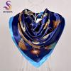 [BYSIFA] Scarf Winter Fashion Brand Square Scarves Shawls Sweet Pink Chain Design Scarves Bandana Spring Fall Head Hijab Scarf