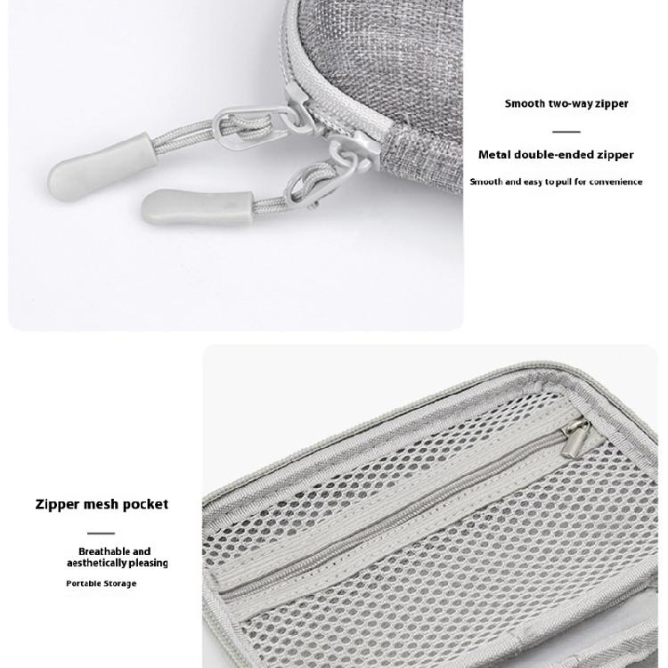 Shockproof Carrying Charging Adapter Case Hard Protective Pouch for M.2 Hard Drive Small Electronics Cable Accessories