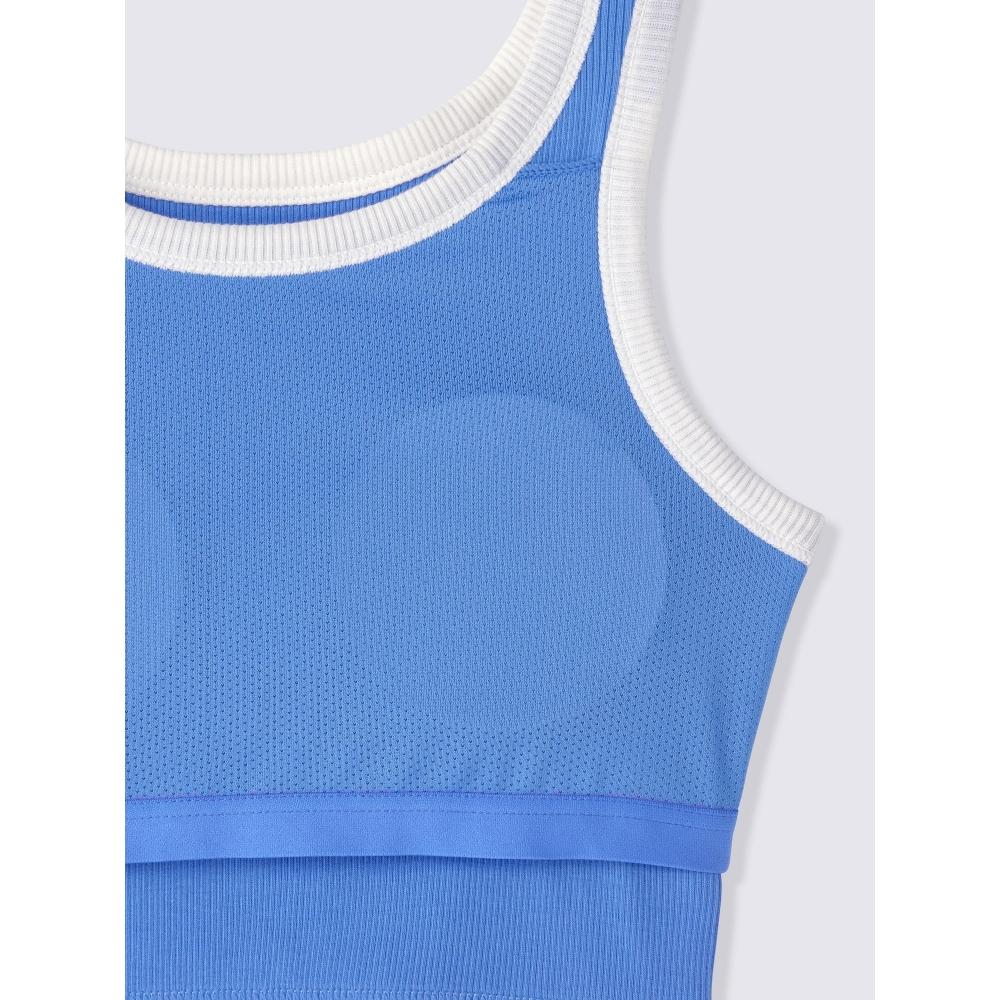 GU by Uniqlo Girls Bra Feel Petite Rib Cropped Tank Top  Sport 