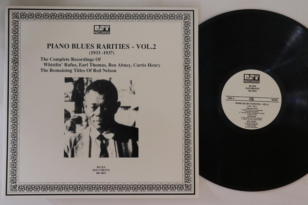 LP Record VARIOUS - Piano Blues Rarities Vol. 2 (1933-1 BD2052 RST 1989 Austria Blues Used