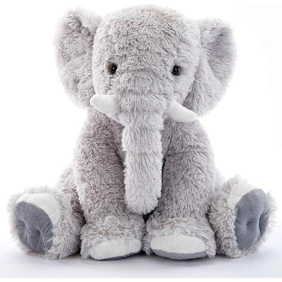 MaoGoLan Gray Stuffed Elephant Soft Stuffed Animal Plush Toy 20