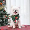Puppy,Kitten Santa Claus Patten Cats Triangular Scarf Pet Costume Dogs Bandanas Christmas Pet Decor