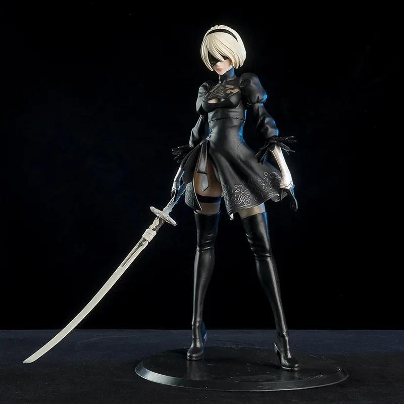 Yorha Figurine Nier Automata 2B No.2 Tpye B Anime Figures Deluxe 28Cm  Pvc Model Action Figurine Collection Decoration Toys Gifts