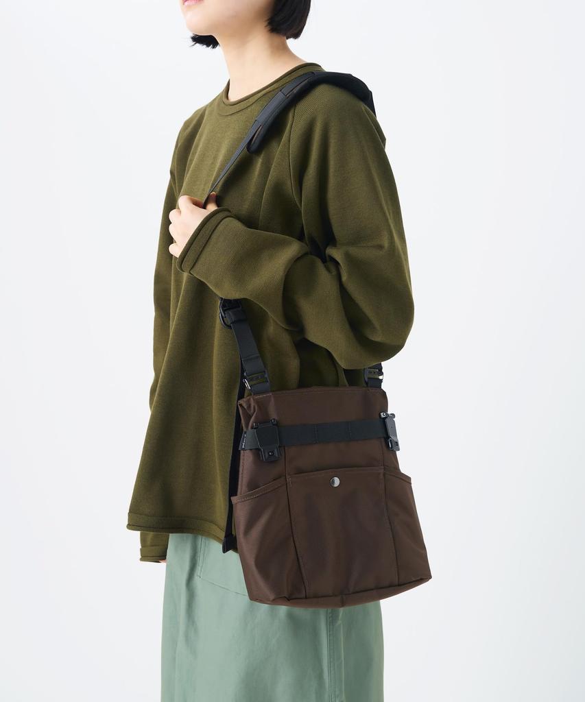 Snow Peak Recycled Cordura Shoulder Bag Shoulder Crossbody Brown SB-26SU015, Bag, Bag, Men's/Women's,