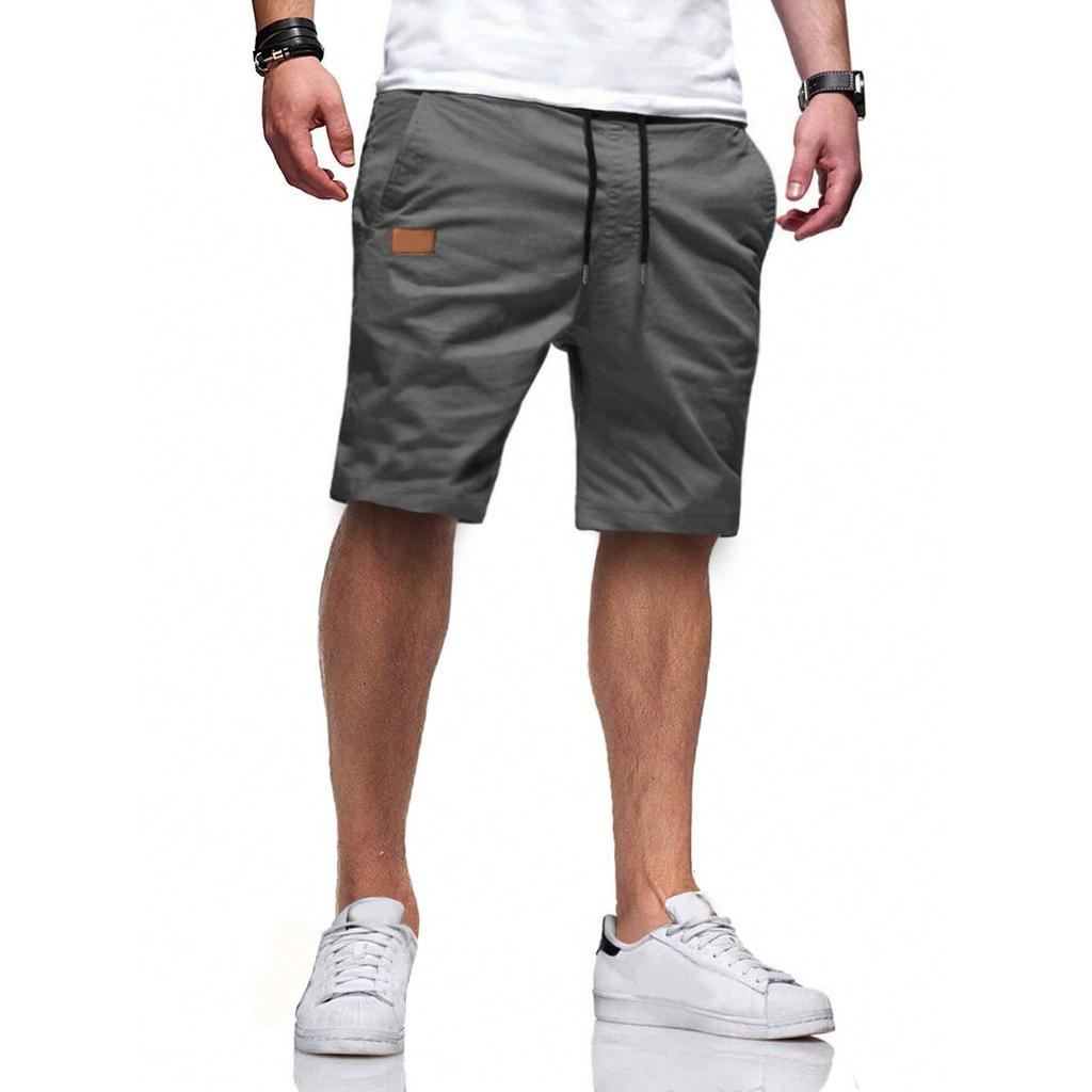 Pantaloni Scurți Sport Bumbac Colorați de Var pentru Bărbați Pantaloni Casual Confortabili cu Picior Drept