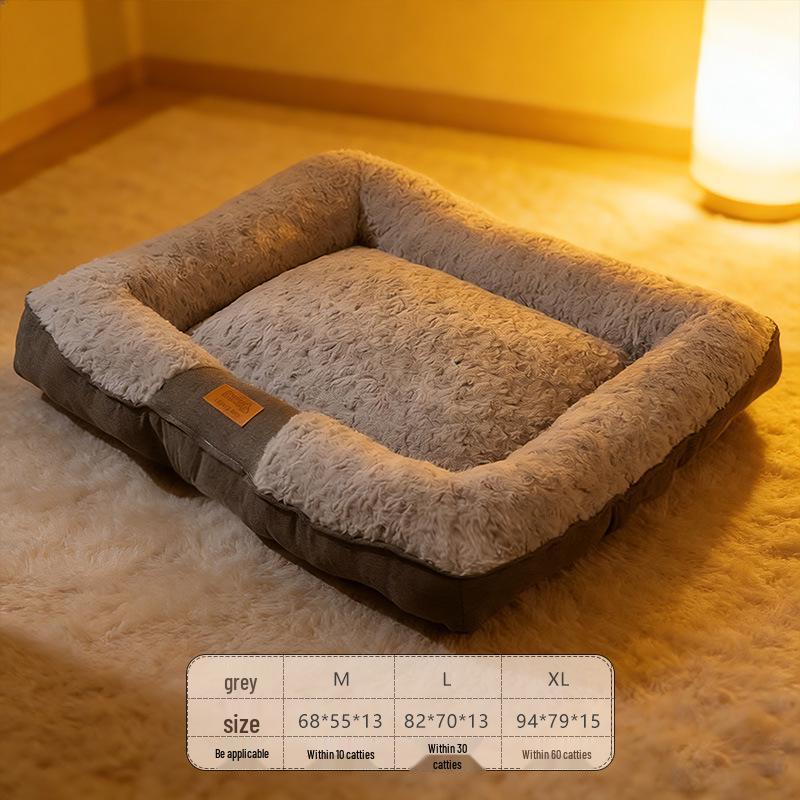 Winter warmer großer Haustiersofa: Abnehmbares & waschbares Nest für Katzen & Hunde