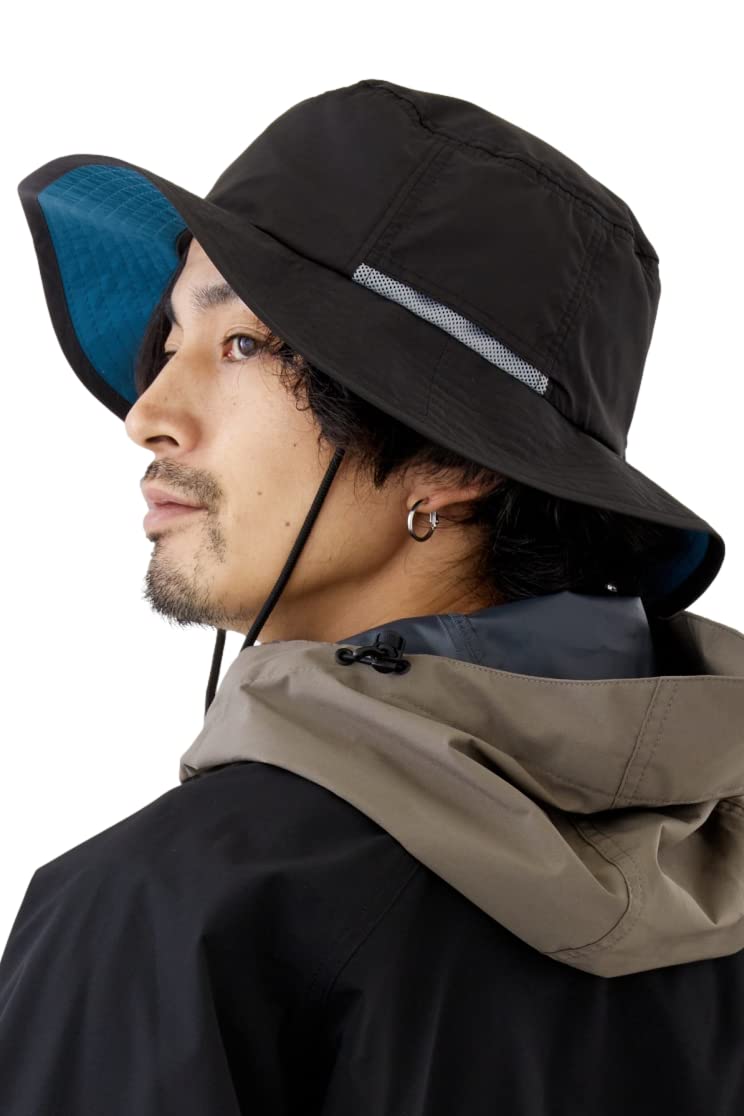 

Мужская шляпа Outdoor Water Adventure UV Black [valeria], Шляпа, Водоотталкивающая, Шляпа, Однотонная, Кемпинг, На открытом воздухе, Дышащая, Складная, Модная, Защита, чёрный