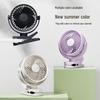 Portable USB Rechargeable Clip-On Desk Fan