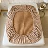 Bedding Accessory All-inclusive Mattress Cover Elastic Band Warm Winter Bed Sheet Solid Color Washable Fitted Sheet Bedroom