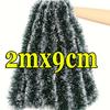 60/2m Christmas Green Cane Ribbons Garland Xmas Tree Ornaments Cane Ribbon Wreath Hanging Pendents DIY Home Party Decor Supplies