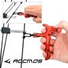360 Grad 3 Finger 4 Finger Aluminiumlegierung Daumenabzug Griff Finger Bogen Release Hilfen Verstellbarer Zangenabzug Bogenschießen Compoundbogen 5