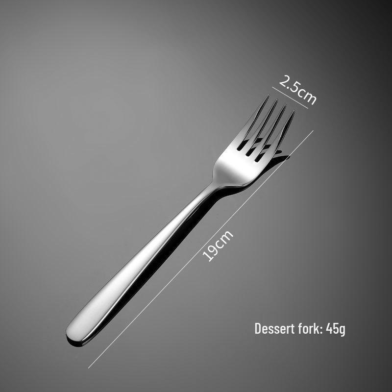 Elegant Series 304 Stainless Steel Cutlery Set - Knife, Fork, Spoon - Polished & Thickened for Hotels and Restaurants