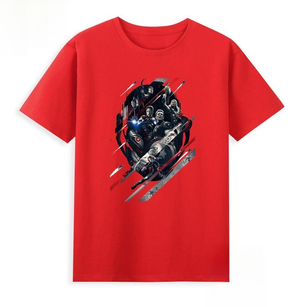 Genuine  The New Avengers Iron Man Captain America Hulk Printed T-shirt Casual Men's And Women's Short SleevesJacket