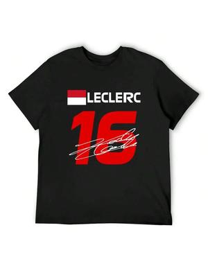 Camiseta LECLERC 16 F1 2022, camiseta da moda, camiseta gráfica para fãs de esportes, camiseta de algodão para homem,