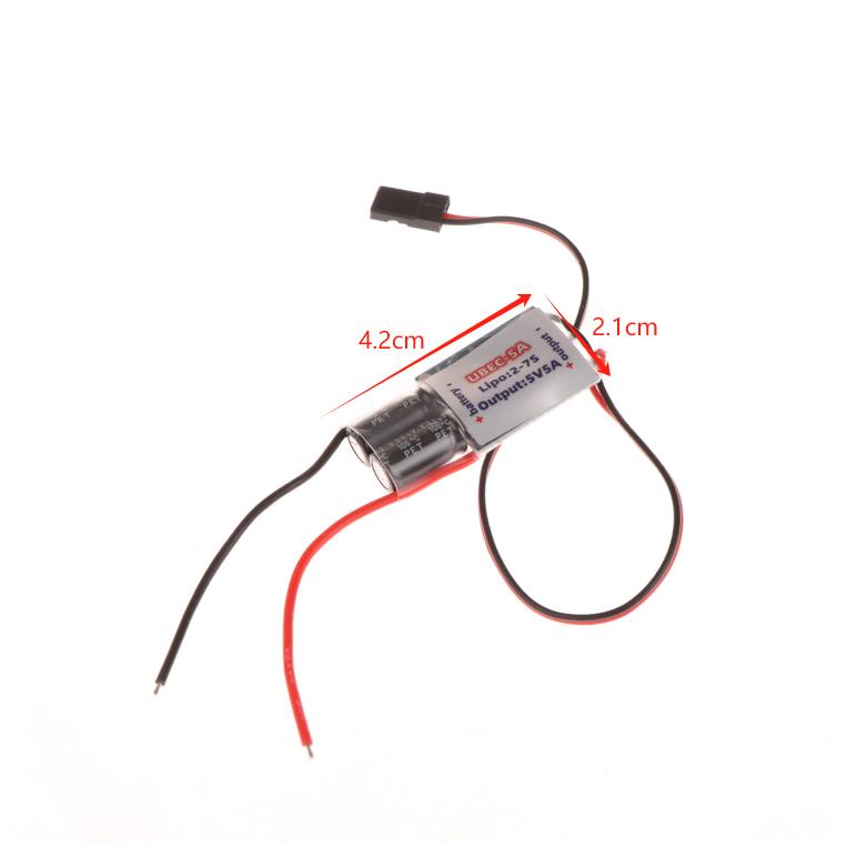 3A 5A 7A External Ubec Voltage Regulator Anti-Interference Support 2S-7S Receiver Power Supply For Rc Airplane Aircraft