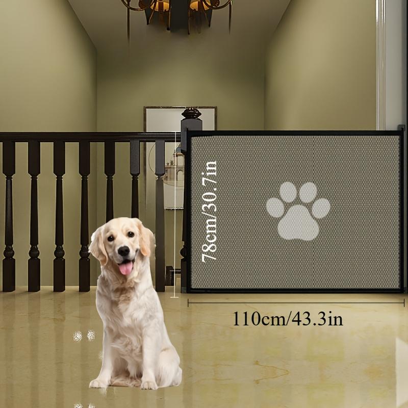 1 Porte de Sécurité Réglable Anti-Saut pour Animaux de Compagnie, Adaptée aux Encadrements de Porte - Facile à Installer Barrière d'Isolation en Maille pour Chien et Chat, Matériau Durable