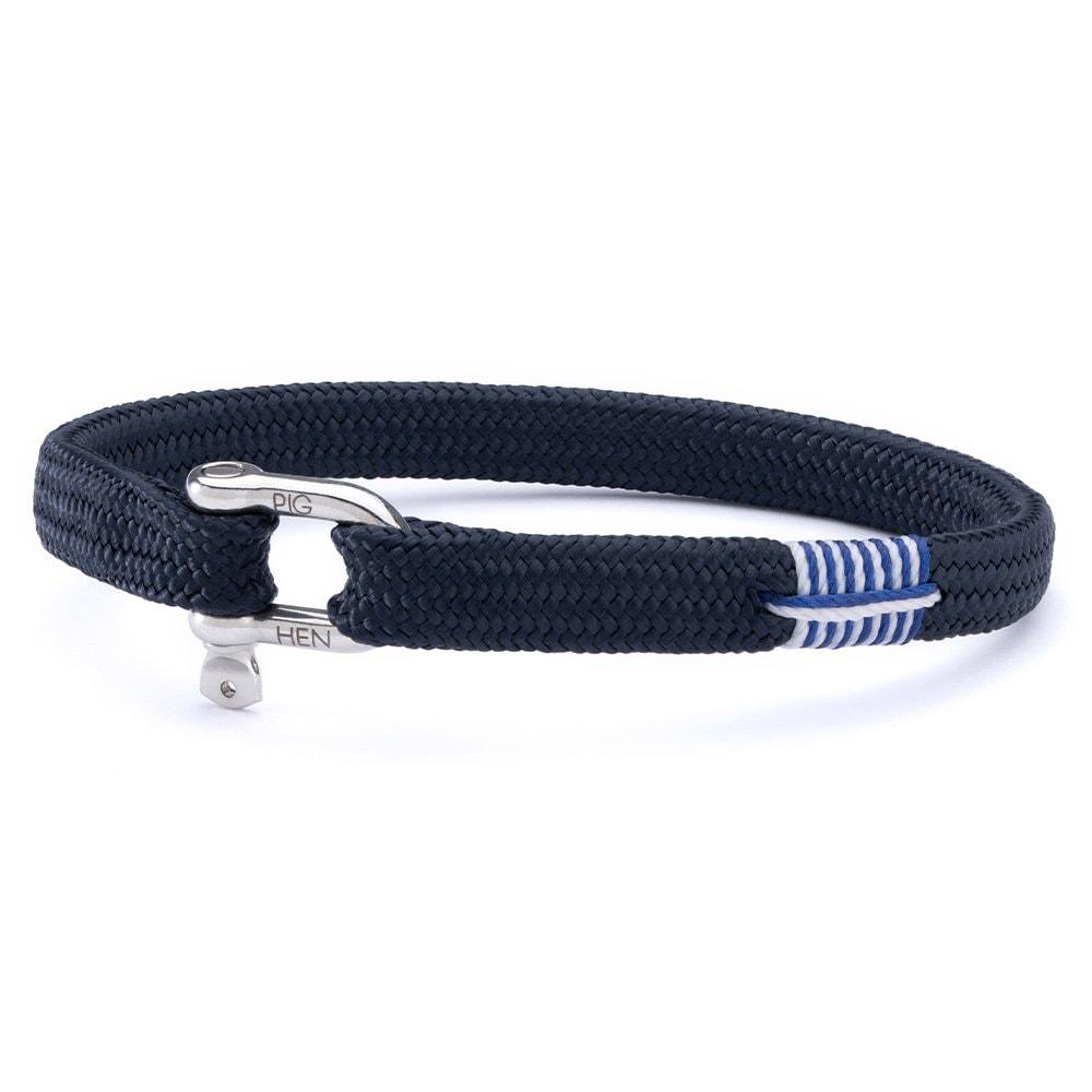 Pig & Hen Vicious Big Bracelet - Navy x Silver