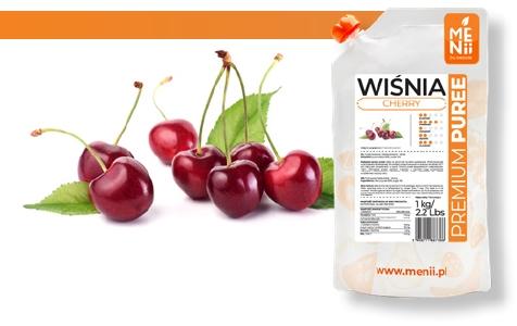 Pulpa Owocowa Wiśnia 1Kg Premiumpuree Menii