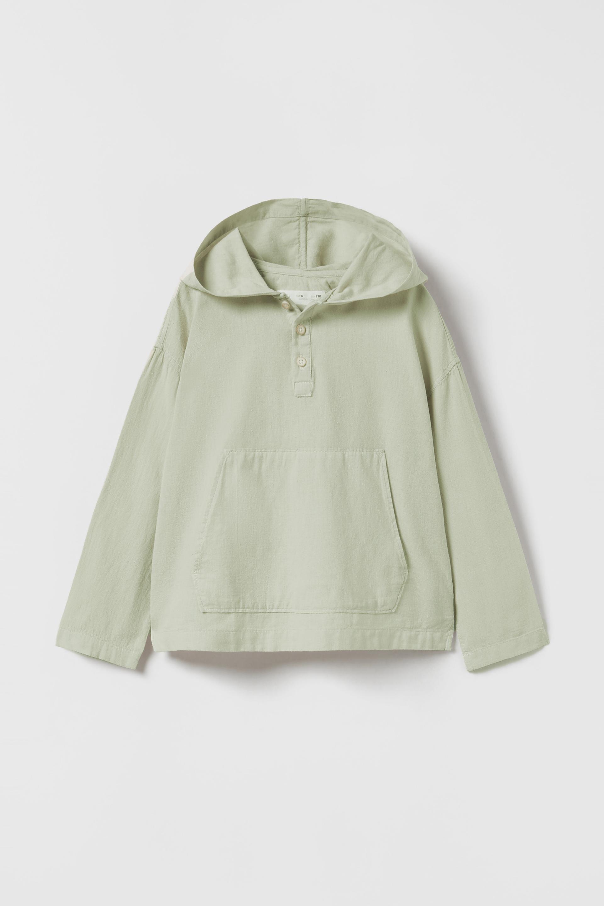 

ЛЬНЯНАЯ РУБАШКА С КАПЮШОНОМ