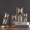 Luxury Metal Hourglass Ornament for Office or Home Decor - Modern Handcrafted Display Piece