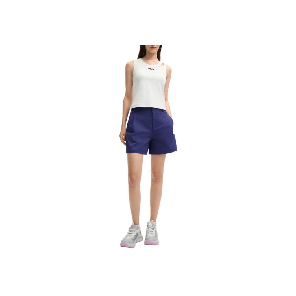 New FILA HERITAGE SS25 Casual Shorts Women's Lighthouse Blue BU F11W528808F-BU