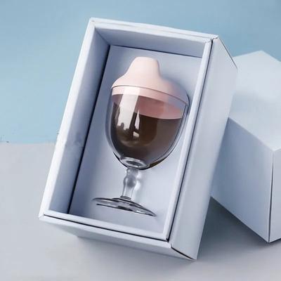150ml Baby Infant Learning Drinking Bottles Creative Wine Glass Shaped Kids Toldder Nursing Bottle Feeding Goblet Duckbill Cup