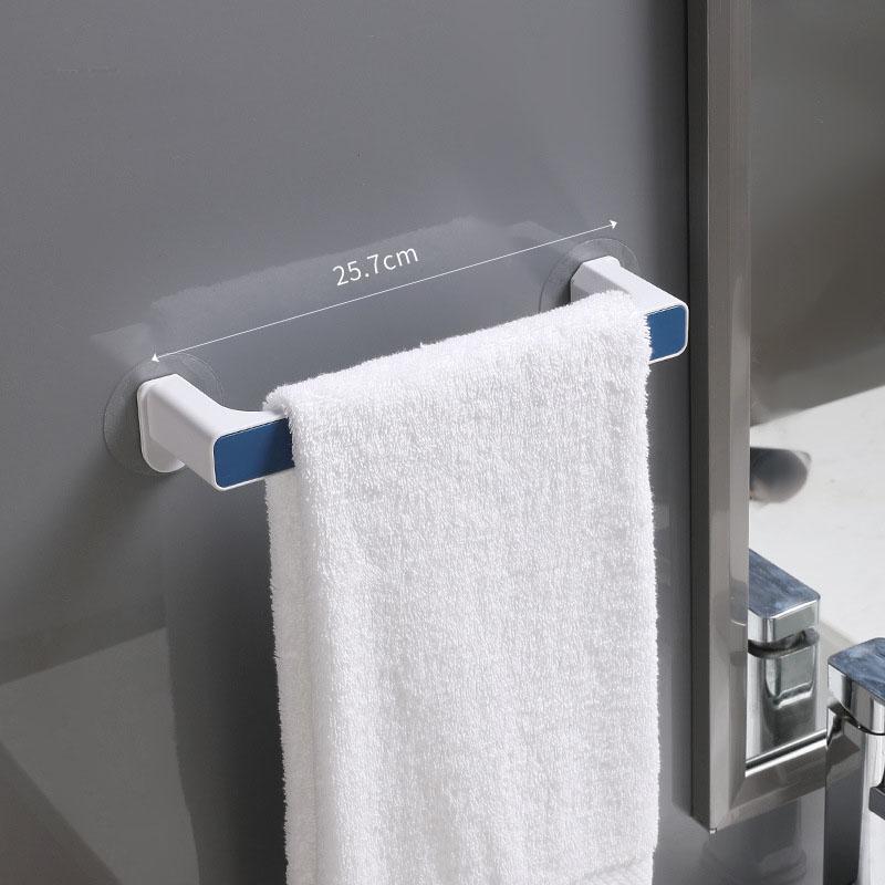 Punch Free Bathroom Towel Storage Rack Toilet Towel Storage Rack Wall-Mounted Bathroom Kitchen Hook